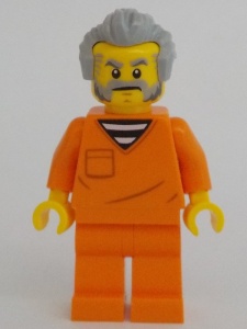 cty1701 Gevangene, man in oranje pak NIEUW *0M0000