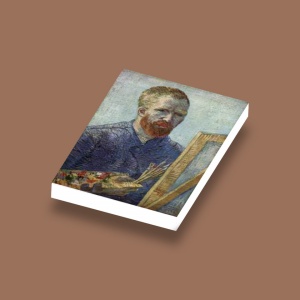 CUS4010 Tegel 2x3 Zelfportert- Vincent van Gogh wit NIEUW *0A000