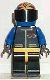 ext001aG Extreme Team -Witte lok, blauwe helm met vlammen, Xtreme jas gebruikt *0M0000
