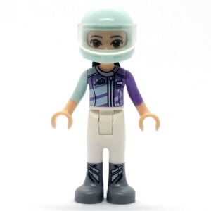 frnd261 Friends- Emma, wsitte broek, licht aqua racingpak NIEUW *2M0000