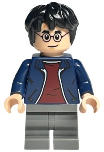 hp380 HP Harry Potter, donkerblauwe open jas, donkerrood shirt, donkerblauwgrijze broek NIEUW *0M0000