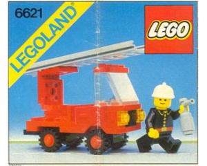 INS6621-G 6621 BOUWBESCHRIJVING- Fire Truck gebruikt *LOC RBL