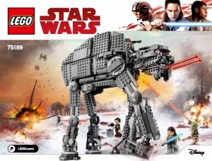 INS75189-G 75189 BOUWBESCHRIJVING- First Order Heavy Assault Walker gebruikt *LOC 6001