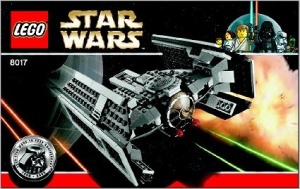 INS8017-G 8017 BOUWBESCHRIJVING- Darth Vader's TIE fighter (1) gebruikt *LOC 6209