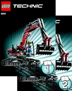 INS8294-G 8294 BOUWBESCHRIJVING- Excavator (2 boekjes) gebruikt *