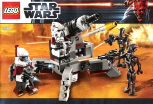 INS9488-G 9488 BOUWBESCHRIJVING- Elite Clone Trooper & Commando Droid Battle Pack gebruikt *LOC RBSW