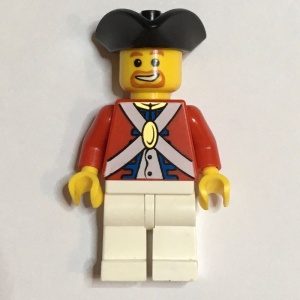 pi123 Imperial Soldier II- Rode coat, zwarte hoed, bruine baard NIEUW *0M0000