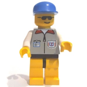 res001G Rescue Coast Guard 1 - gele benen, blauwe Cap gebruikt *0M0000
