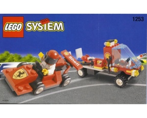 Set 1253-G Shell Car Transporter, zonder doos gebruikt *
