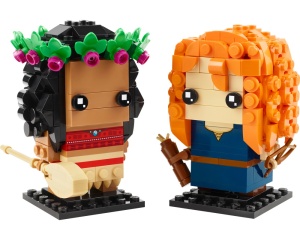 Set 40621-G BrickHeadz Moana & Merida, met doos (99% compleet) gebruikt *