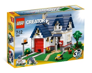 Set 5891 Set 5891 Apple Tree House MET doos (99% compleet) gebruikt * - Img 1