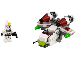 Set 75076-G Republic Gunship, met doos gebruikt *