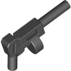 x1608-11G Pistool met rond magazijn en lange loop zwart gebruikt *1E021