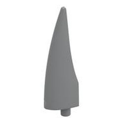 11089-86G Flexibele hoorn middengroot, hol grijs, licht (blauwachtig) gebruikt *0K000