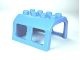 13530-42 DUPLO Cabine lokomotief blauw, midden NIEUW *