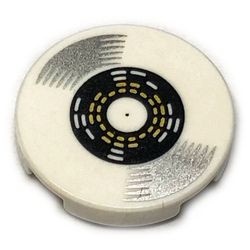14769pb451-1 Tegel 2x2 rond Vinyl wit NIEUW *0D003