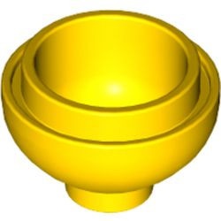 15395-3 Steen, 2x2x1 dome BODEM geel NIEUW *1B081