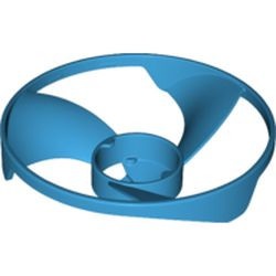 18592-153G Propellor 13 diameter- 3 bladen (Ninjago) PAKKETZENDING blauw, donkerazuur gebruikt *1D042