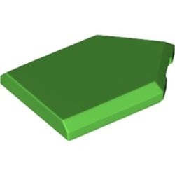 22385-36 Tegel 2x3 zeskantig groen, helder NIEUW *5A074