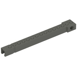2350b-10G Kraanarm buitenzijde met inkeping aan einde donker, grijs (klassiek) gebruikt *1E004