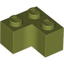 2357-155 Steen 2x2 hoek groen, olijf NIEUW *