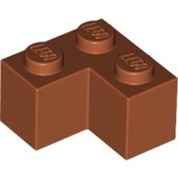 2357-68 Steen 2x2 hoek oranje, donker NIEUW *1B010