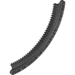 24121-11 Technic, Tandwiel Rack 11x11 gebogen zwart NIEUW *0L000