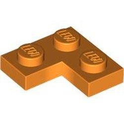 2420-4 Platte plaat 2x2 hoek oranje NIEUW *1B226