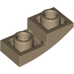24201-69 Omgekeerde dakpan 2x1 rond crème,donker NIEUW *1B105