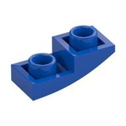 24201-7 Omgekeerde dakpan 2x1 rond blauw NIEUW *1B105