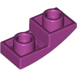 24201-71 Omgekeerde dakpan 2x1 rond magenta NIEUW *1B105