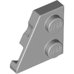24299-86 Wig plaat 2x2 links grijs, licht (blauwachtig) NIEUW *1B229
