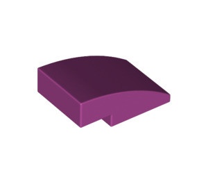 24309-71 Dakpan rond 3x2 geen noppen afgerond magenta NIEUW *1B103