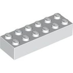 2456-1 Steen 2x6 wit NIEUW *5K0000