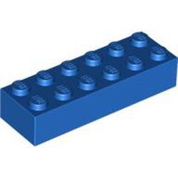 2456-7G Steen 2x6 blauw gebruikt *5K0000