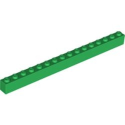 2465-6G Steen 1x16 groen gebruikt *1A049