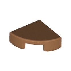 25269-150 Tegel 1/4 rond caramel, midden NIEUW *5A078