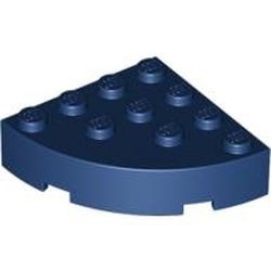 2577-63 Steen, 4x4 gebogen hoek massief blauw, donker NIEUW *