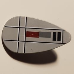 2586px15-59G Schild ovaal Star Wars met orde, grijze en zwarte lijnen grijs, licht (blauwachtig) gebruikt *0L0000