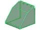 2620-20G Ruit 4x4x3 (hoog, knik, scharnierend boven) transparant groen gebruikt *1C017