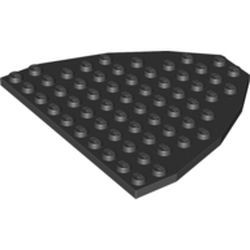 2621-11 Boegplaat 9x10 zwart NIEUW *5A011
