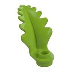 2682-34 Blad gekruld met ronde 1x1 plaat met gat lime NIEUW *5C082