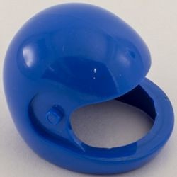 2715-7G Technic, Helm voor GROTE technic figuren (zonder vizier) blauw gebruikt *0D000