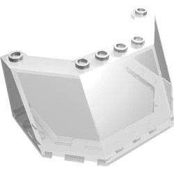 2826-12G Ruit 5x8x3 (hoog type zie ook 62576) (PAKKETPOST) transparant gebruikt *1C018
