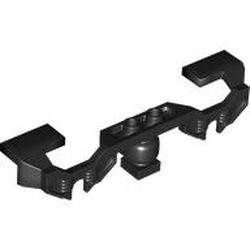 2871b-11 Decoratief zijstuk voor treinmotor (ALLEEN voor radiografisch en bluetooth)) zwart NIEUW *0B068