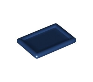 29635-63 Dienblad rechthoekig blauw, donker NIEUW *0D0000