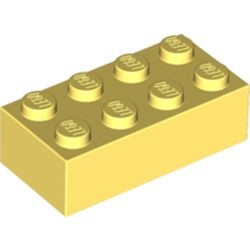 3001-103 Steen 2x4 geel, lichthelder NIEUW *5K0000