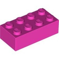 3001-47G Steen 2x4 roze, donker gebruikt *1A062
