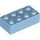 3001-72G Steen 2x4 blauw, Maersk gebruikt *1A062