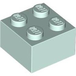3003-152 Steen 2x2 aqua, licht NIEUW *5K0000